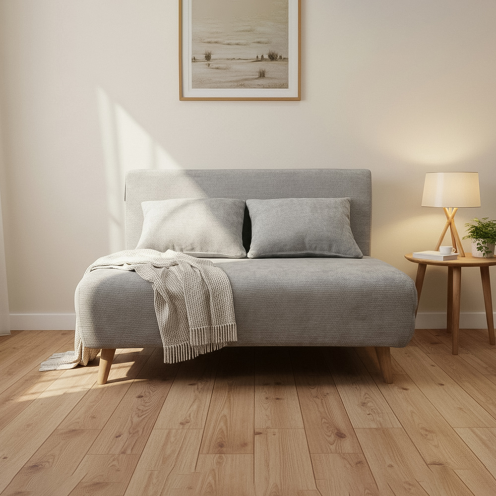 Indoor Living Joshua 2 Seater Grey Sofa Bed Image 7