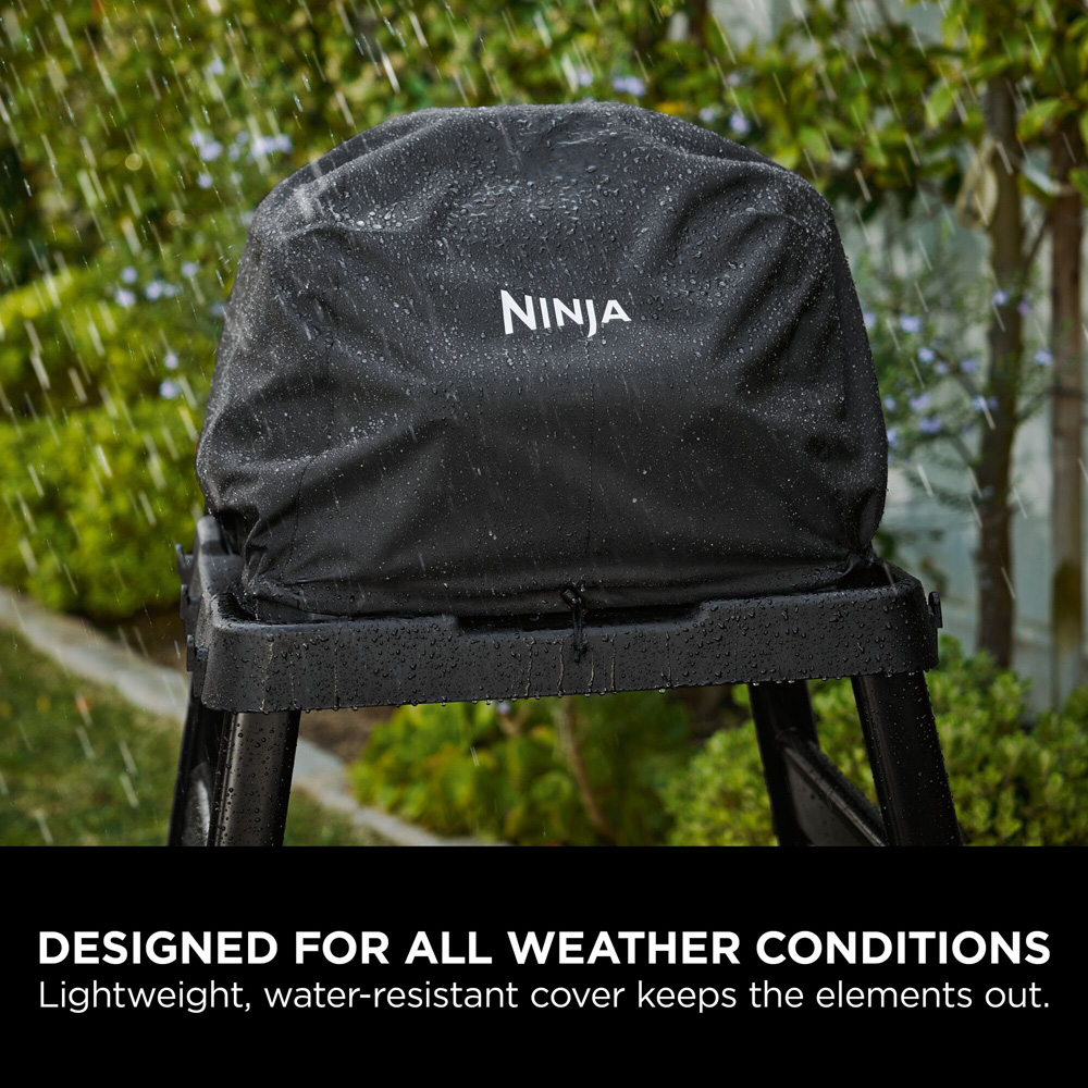 Ninja Woodfire Pro XL OG853UK Grey and Black Electric BBQ Grill and Smoker with Cover Image 3