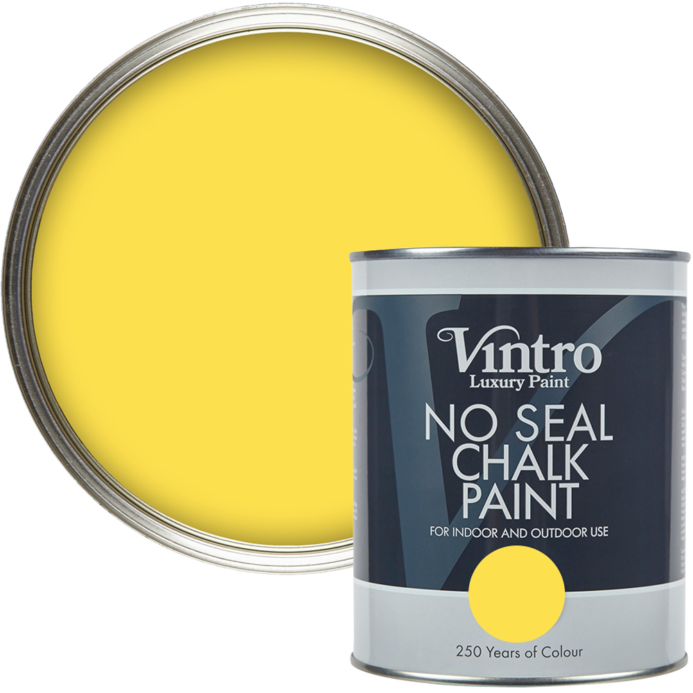 Vintro Paint Yellow Maiden No Seal Chalk Paint 1L Image 1
