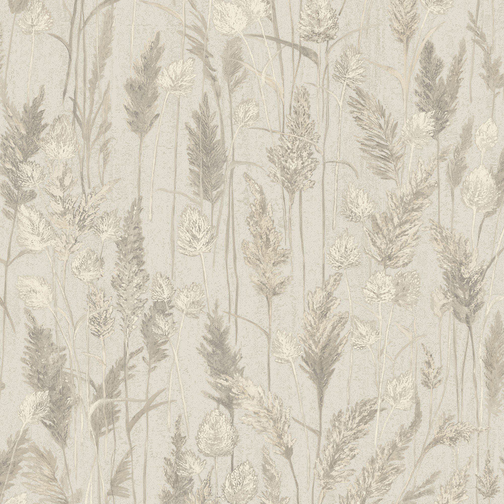 Grandeco Meadow Grasses Neutral Wallpaper Image 1