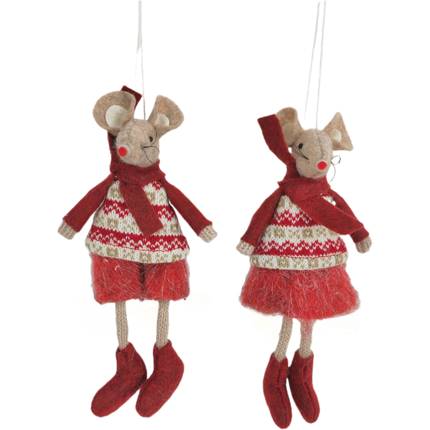 Hanging Fairisle Mouse Multicolour Image 2