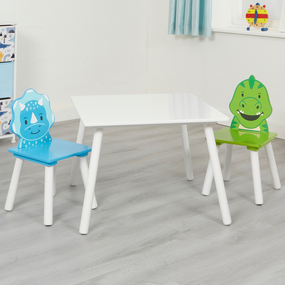 Liberty House Toys Kids Dinosaur Table and Chairs Set Image 1