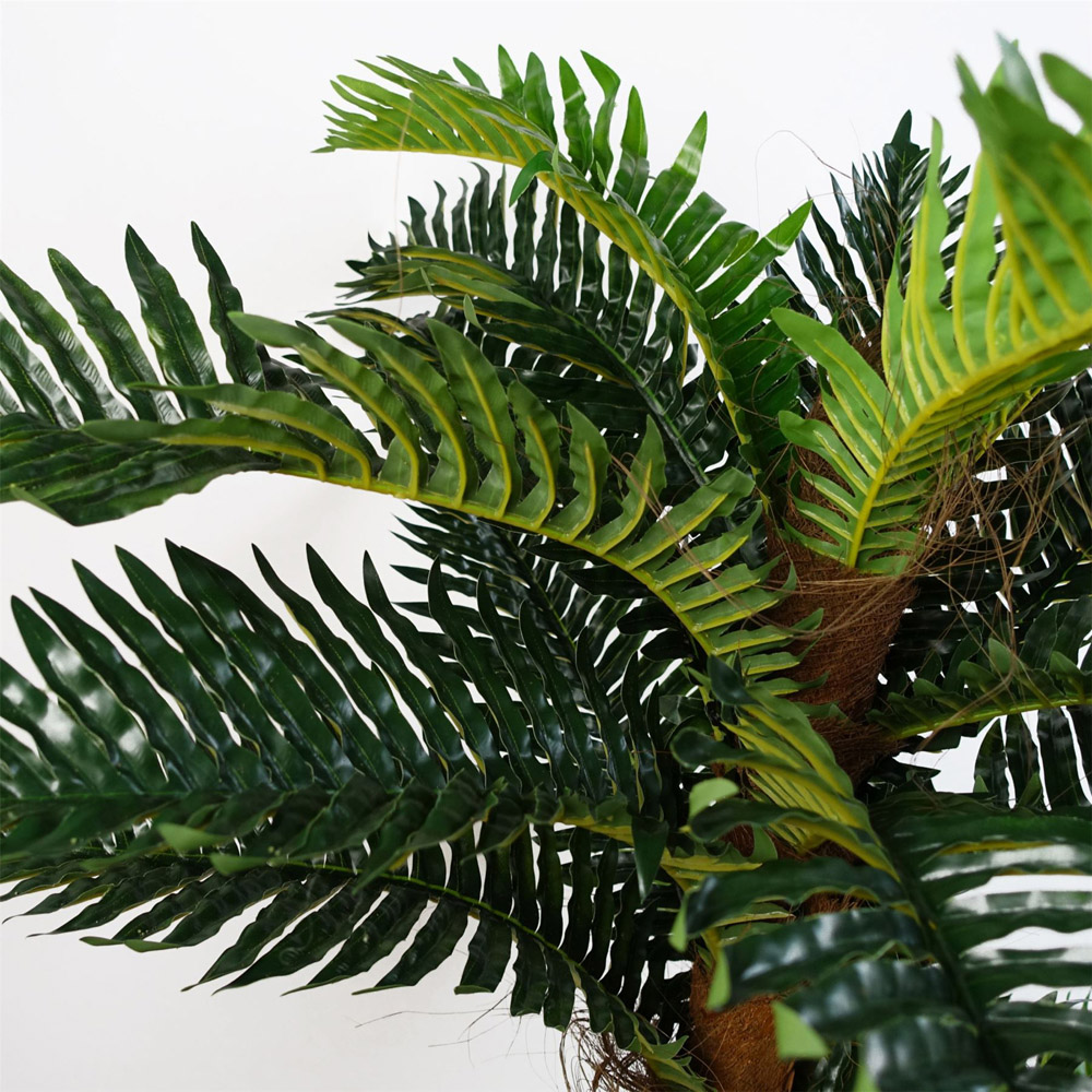 Botanik Palm Artificial Tree with Natural Trunk in Pot 5ft Image 4