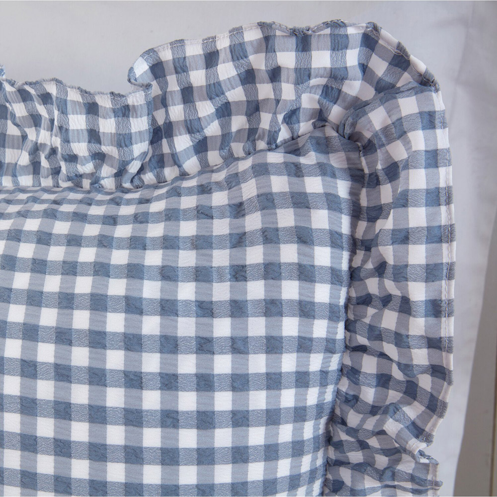 Josette Frill Duvet Set Blue King Image 5