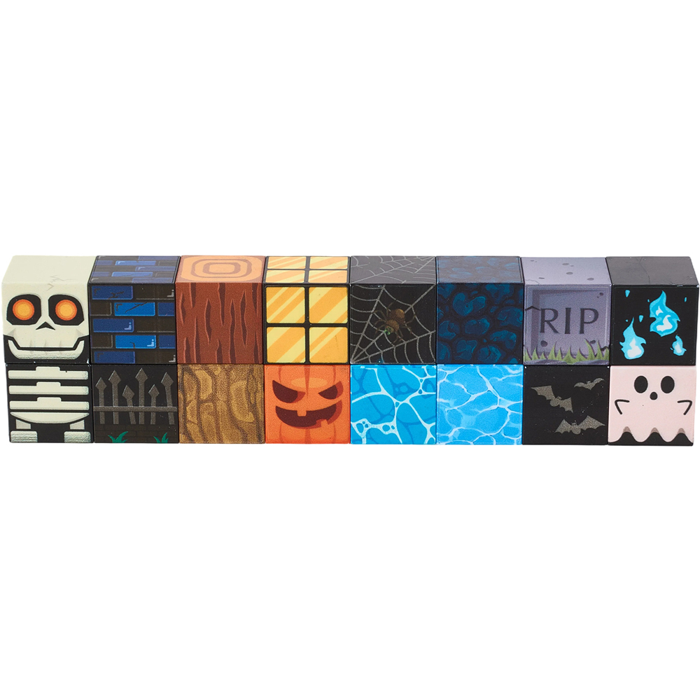 H&O Direct 162 Piece Halloween Cemetery Party Magnetic Building Block Cube Set Image 3