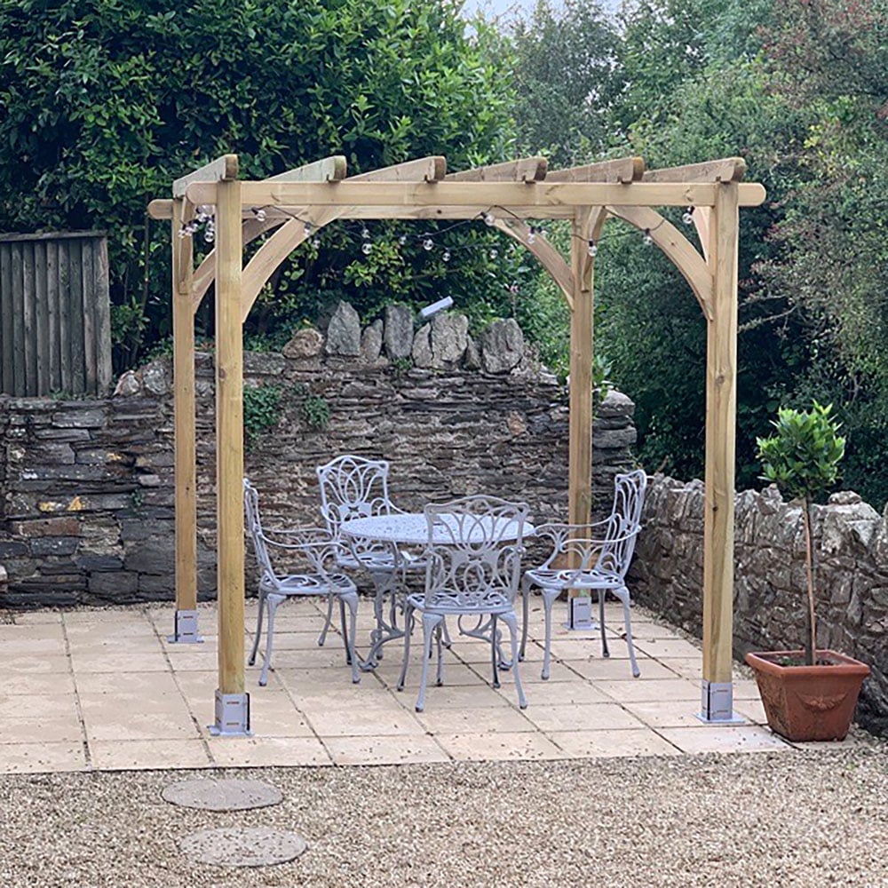 Forest Garden 2.4 x 2.4m Timber Ultima Pergola Image 2