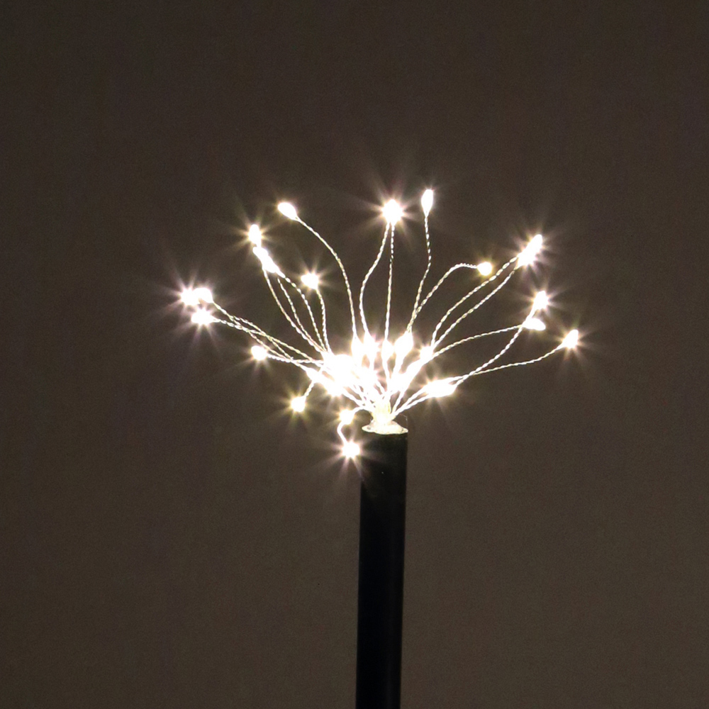 The Christmas Workshop 4 Pack 160 LED Warm White Starburst Garden Stake Light Image 5