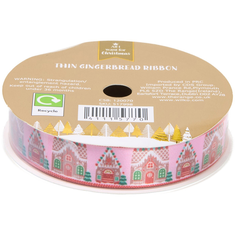 Thin Gingerbread Decorating Ribbon Image 7