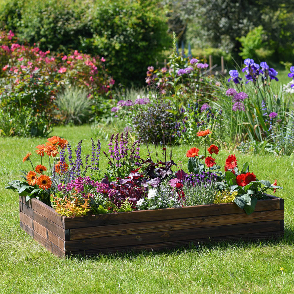 Garden Gear Wooden Raised Garden Bed 110 x 90cm Image 2