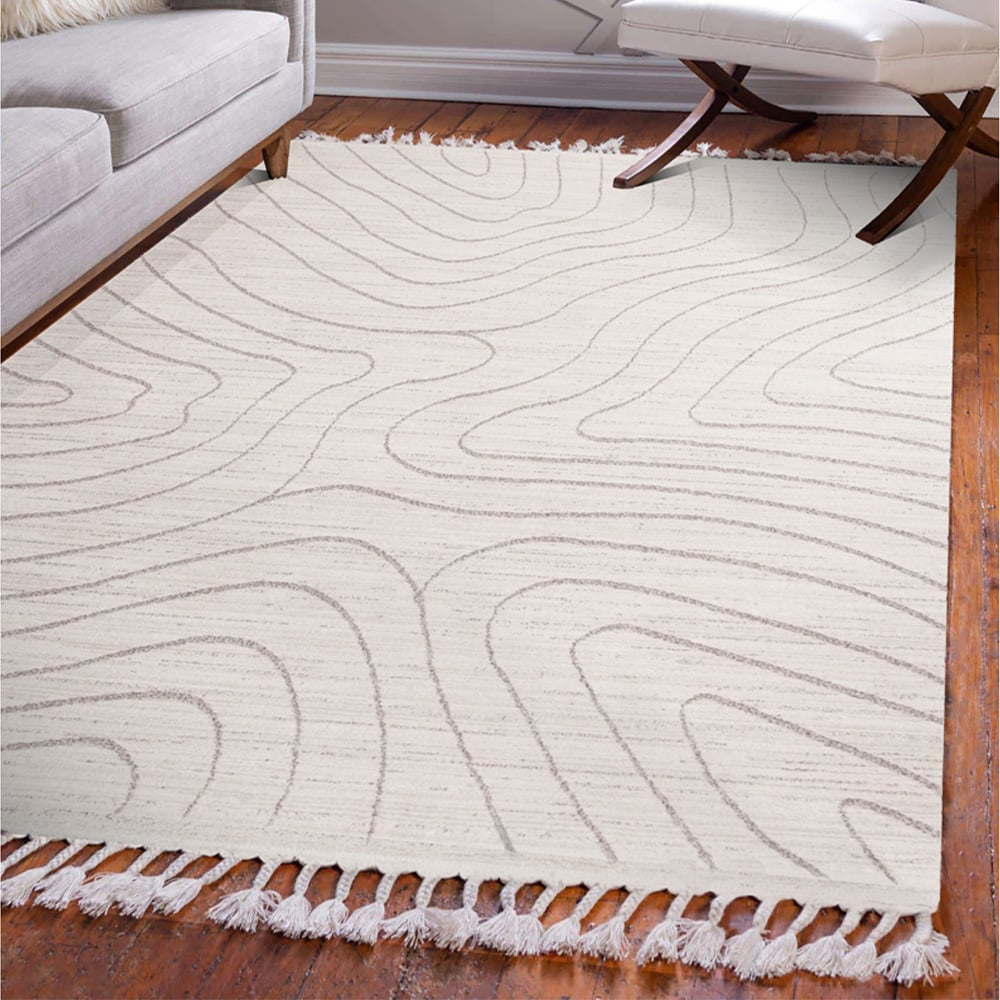 Esselle Home Arctic Contour Natural and Mink Rug 120 x 170cm Image 2