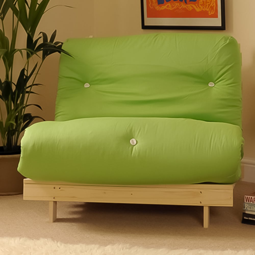 Brooklyn Luxury Double Sleeper Lime Futon Base and Mattress Image 1