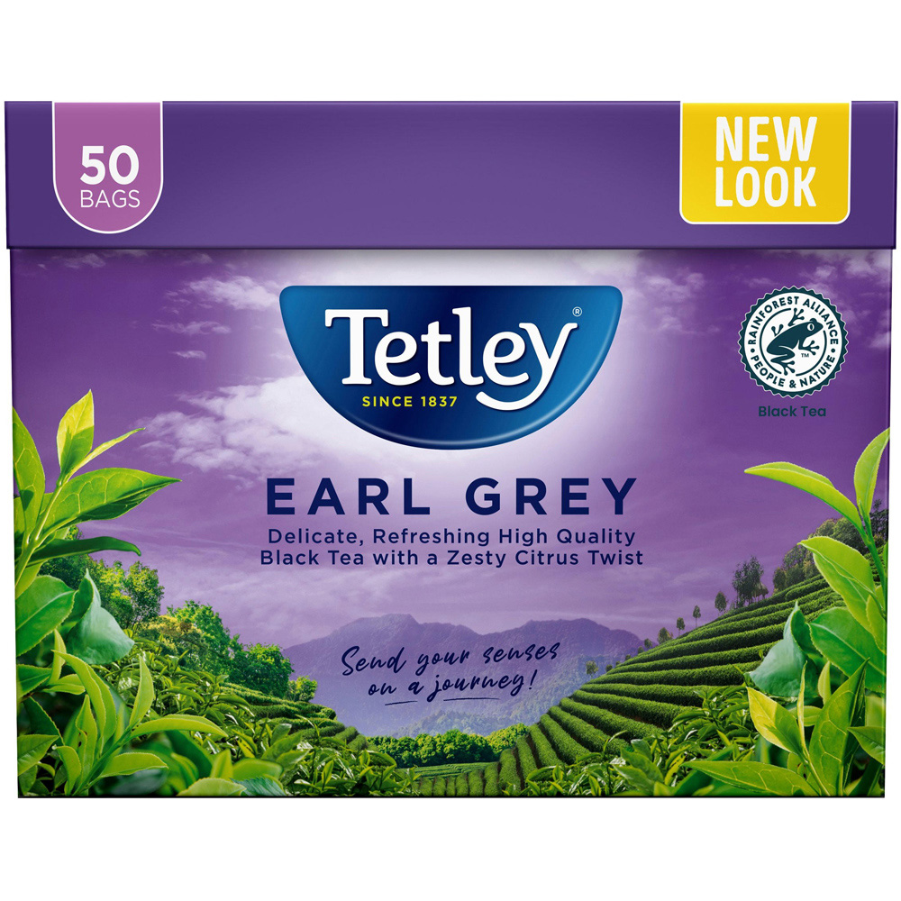 Tetley Earl Grey 50 Tea Bags 125g Image