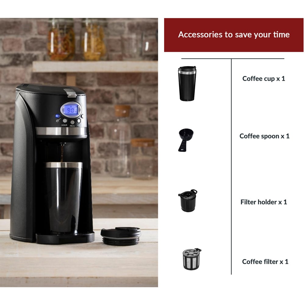 Innoteck Kitchen Pro Digital 2 In 1 Coffee Maker 750W Image 6
