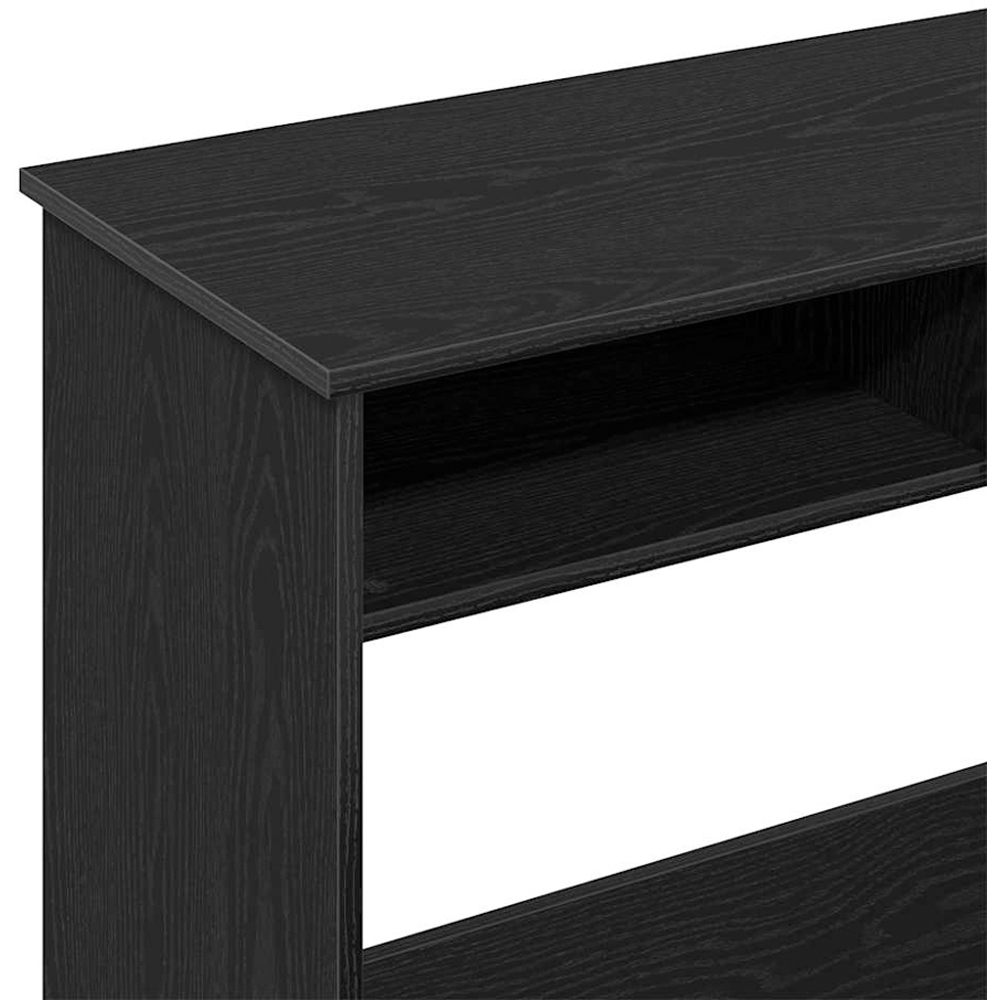 vidaXL Single Drawer Single Shelf Computer Desk Black Image 7