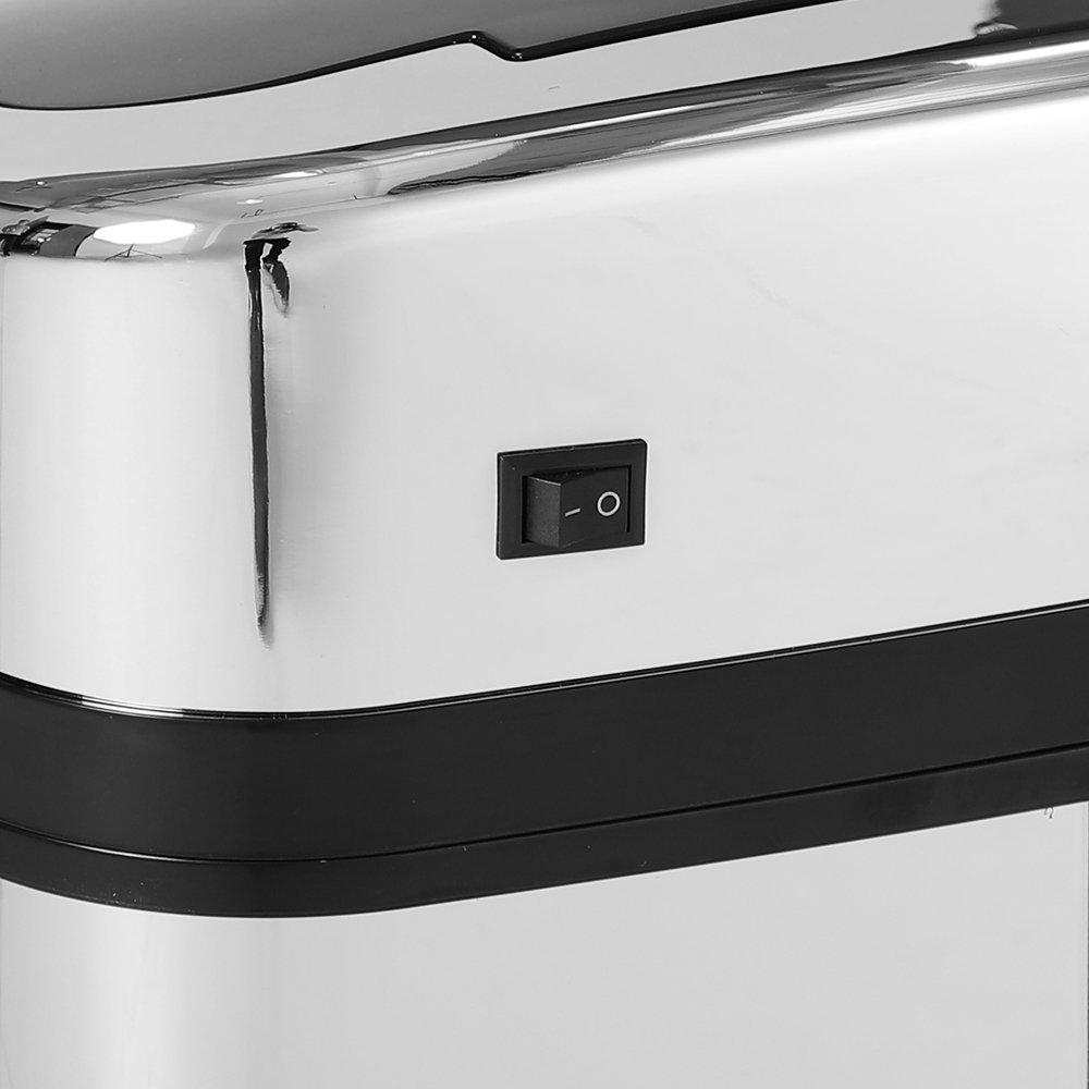 HOMCOM Silver Automatic Kitchen Bin with Lid and Infrared Motion Sensor 30L Image 8