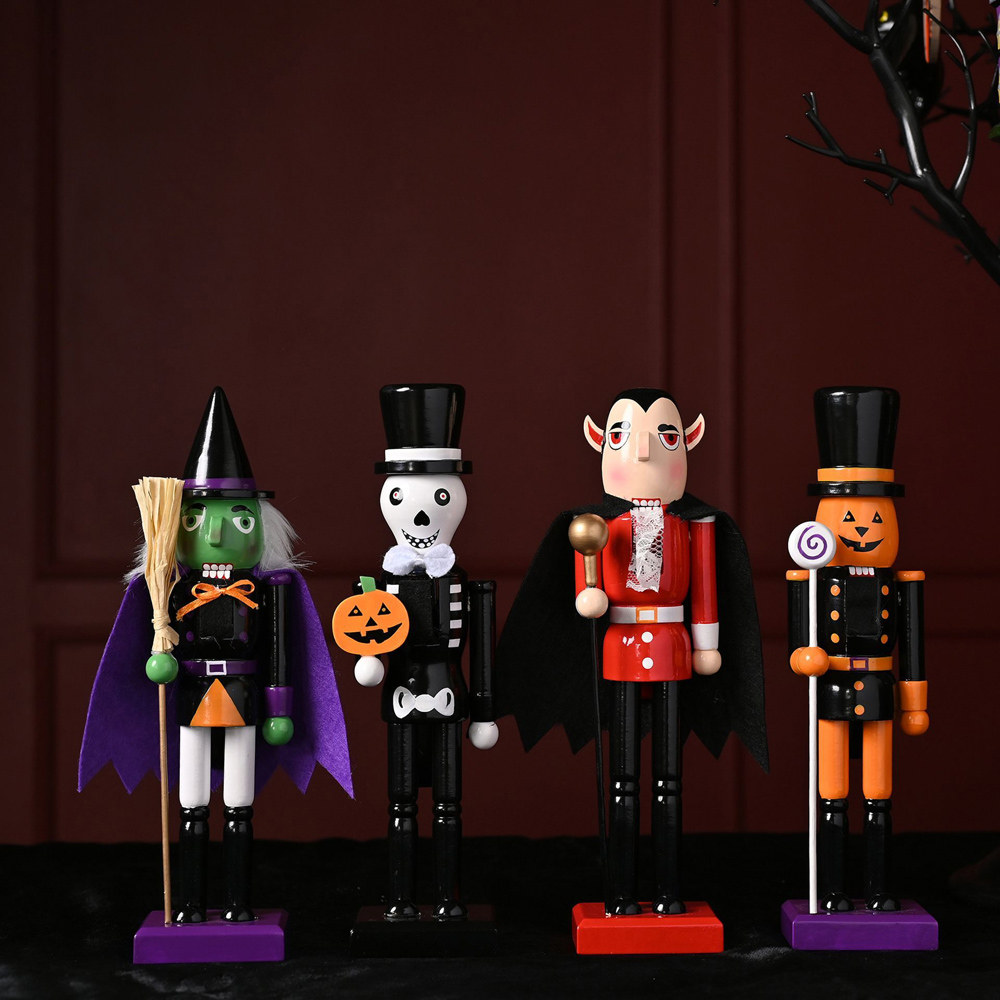 Hocus Pocus Halloween Wooden Nutcracker Witch Image 2