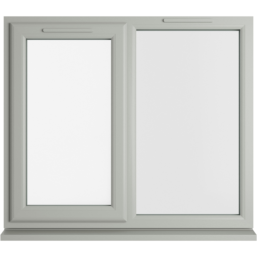 Crystal Agate and White LH Side Hung Next to a Fixed Clear Double Glazed Window 1190 x 965mm Image 1