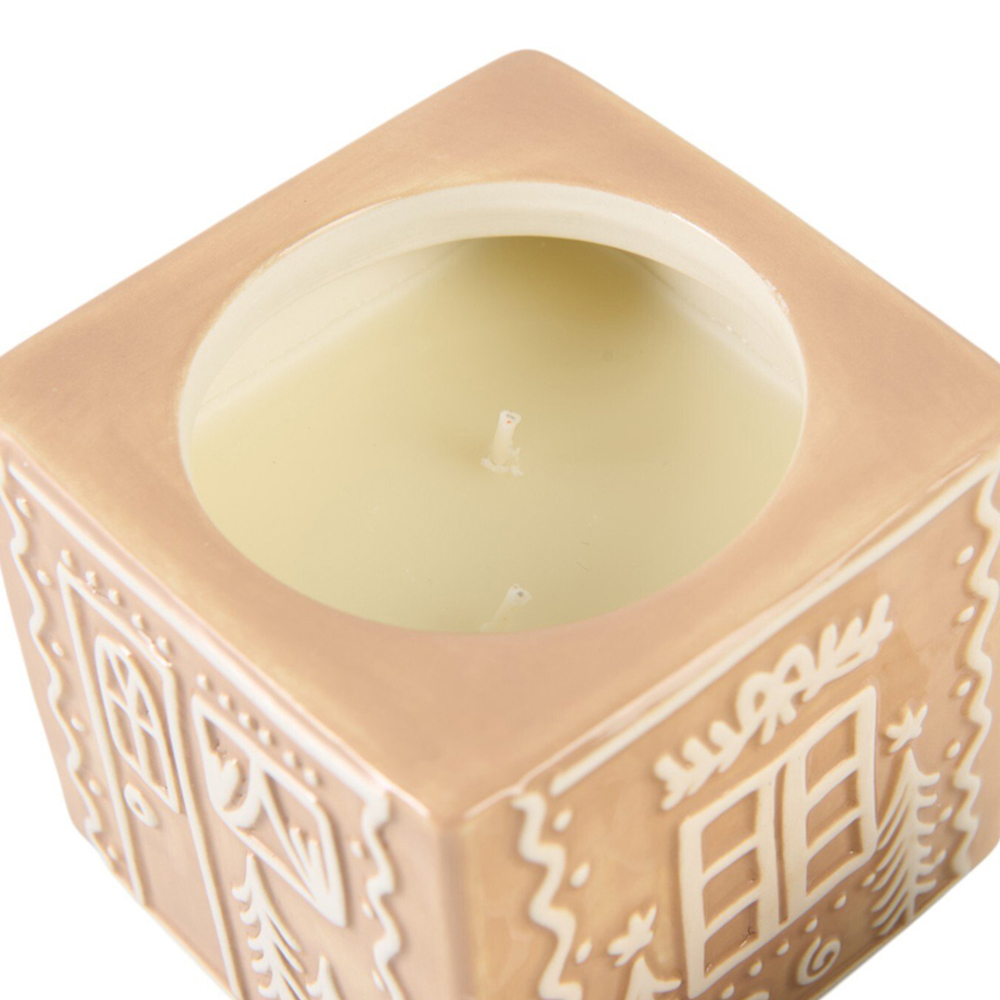 Gingerbread House Ceramic Candle Image 3