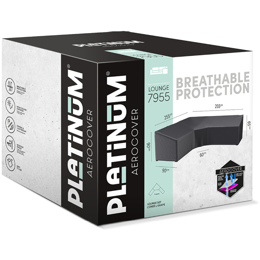 Platinum AeroCover Waterproof L Shape Outdoor Sofa Cover 90 x 255 x 255cm Image 2