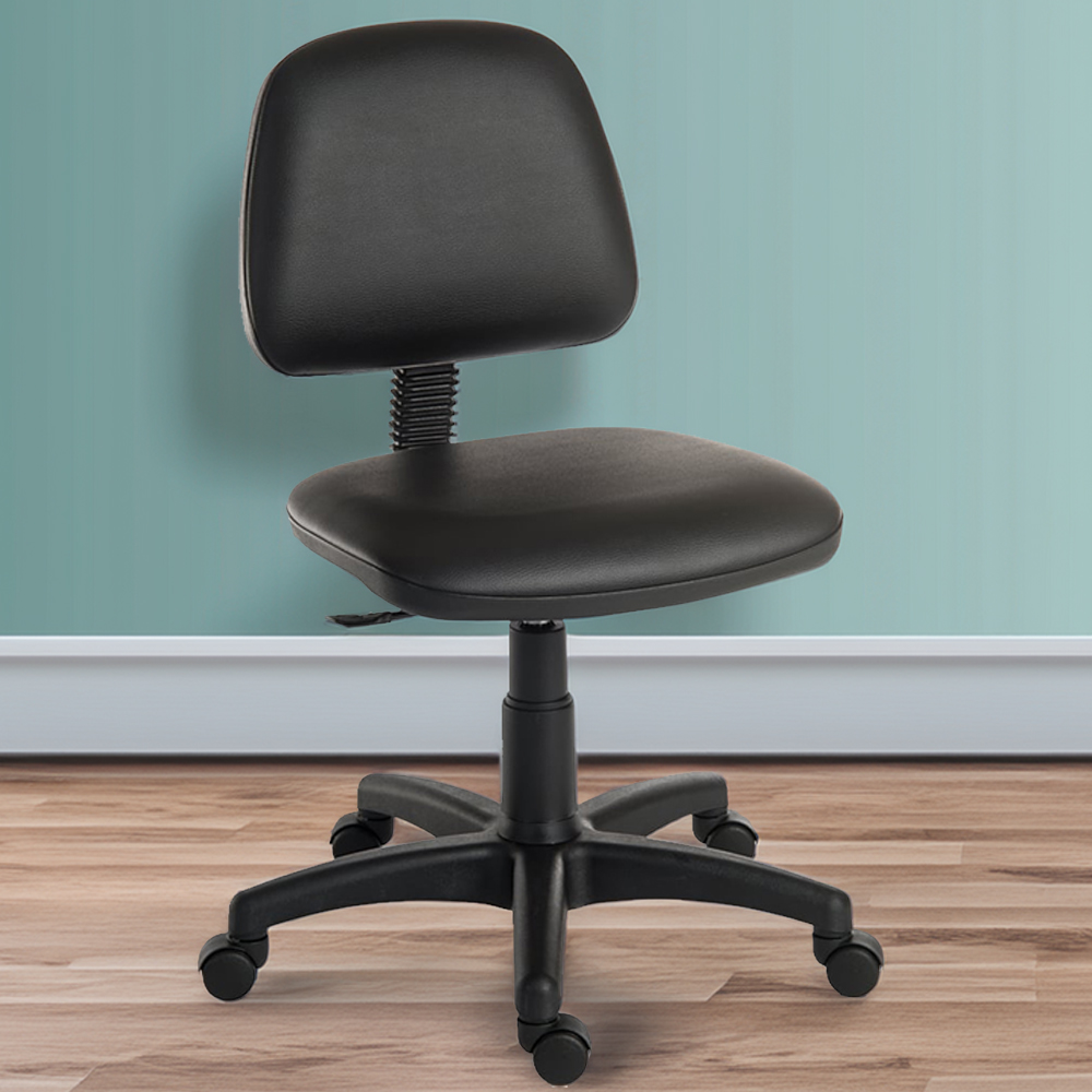 Teknik Office Ergo Blaster Faux Leather Desk Chair Black Image 1