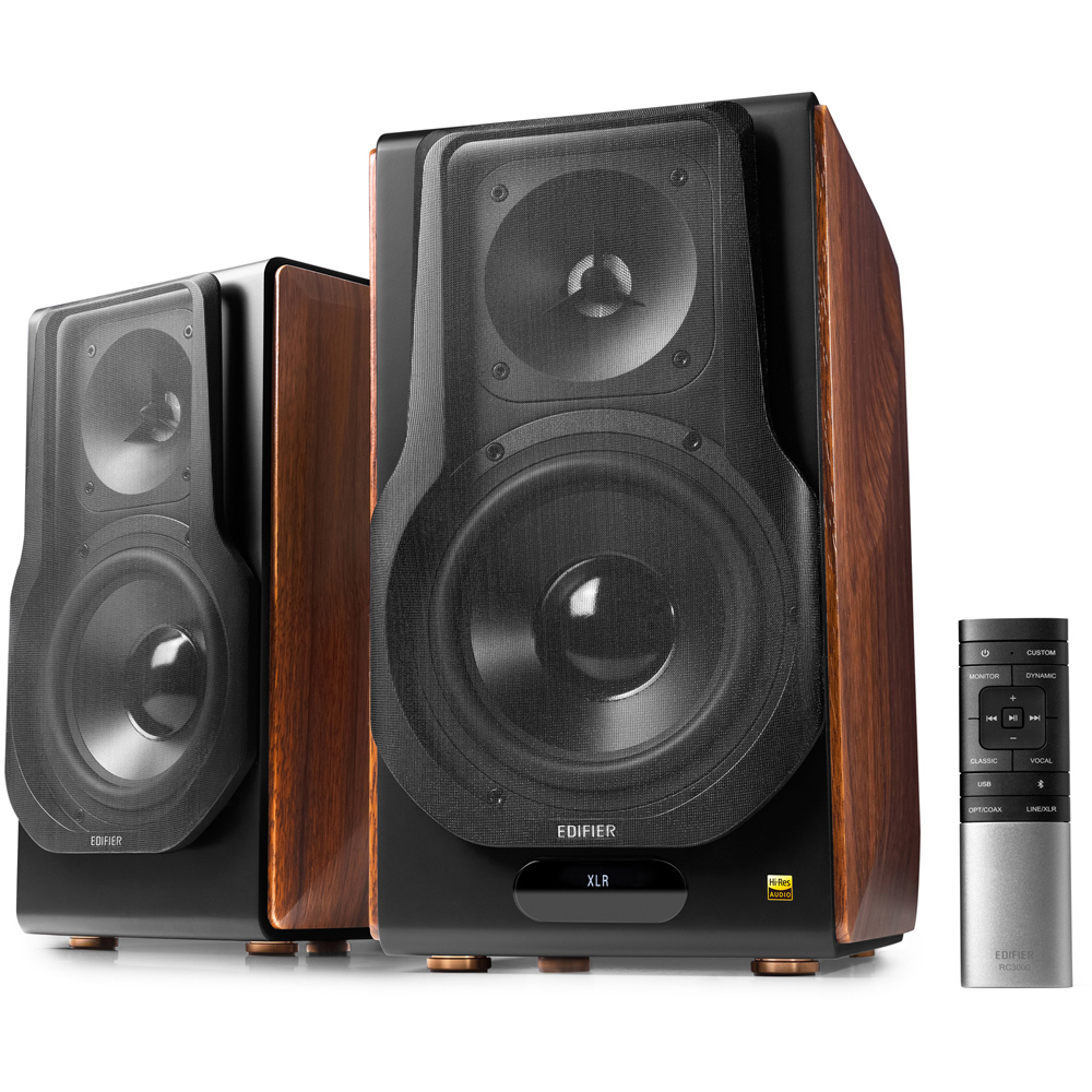 Edifier S3000MKII 2.0 Brown Bluetooth Bookshelf Speaker Set 256W Image 1