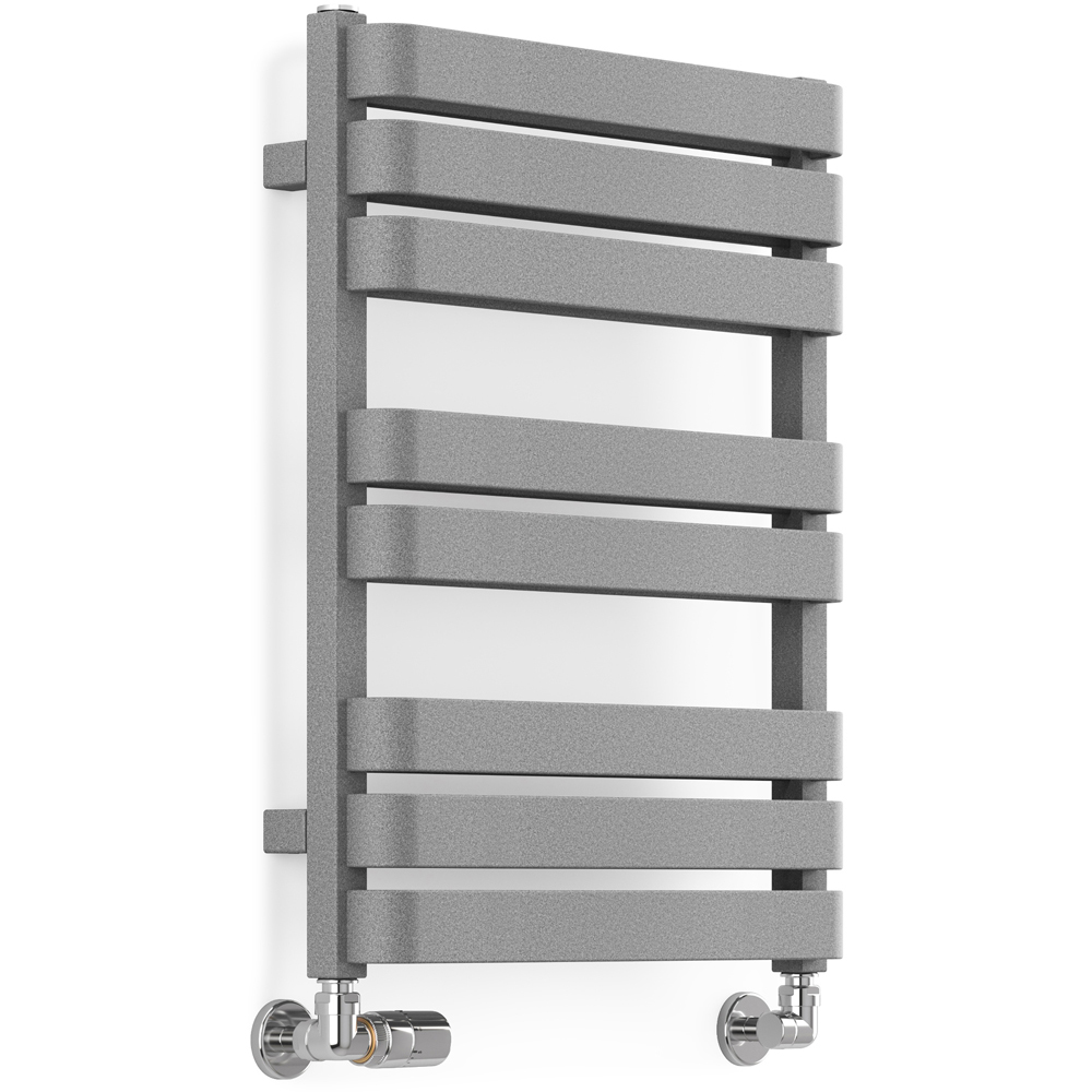 Terma Warp T Bold Salt n Pepper Heated Towel Rail 1569 BTU 655 x 500mm Image 1