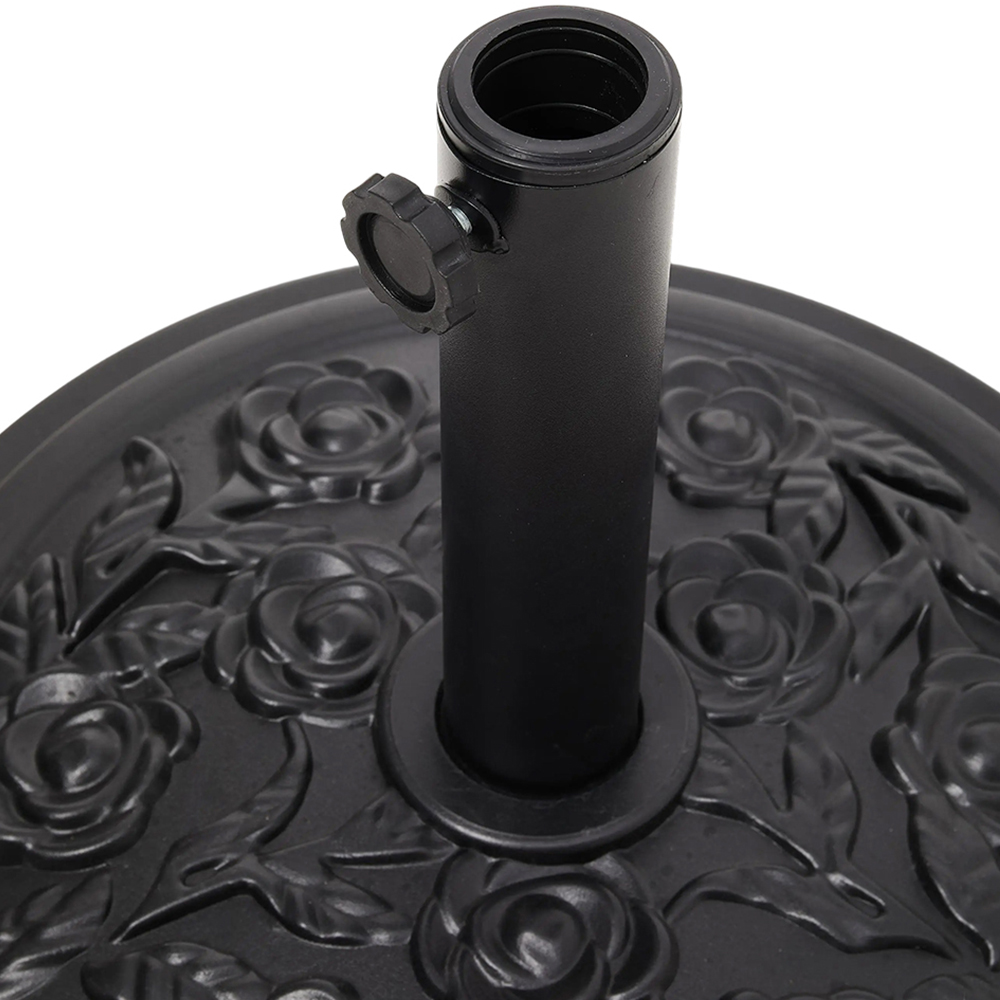 Living and Home Rose Pattern Heavy Duty Round Umbrella Base 25kg Image 2