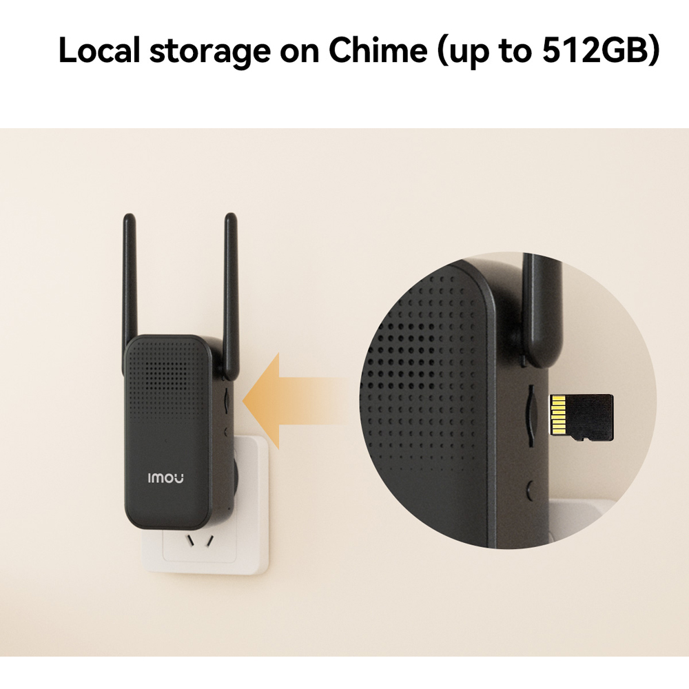 IMOU 3 Piece Black 4MP QHD Smart Wireless Doorbell Kit Image 6