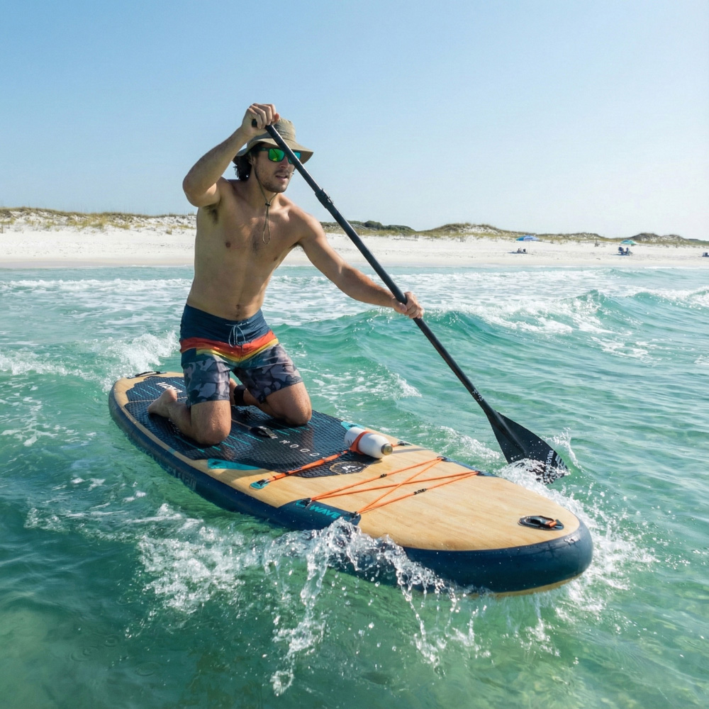Wave Woody 3.0 SUP 10.9ft Aqua Inflatable Paddleboard Image 2