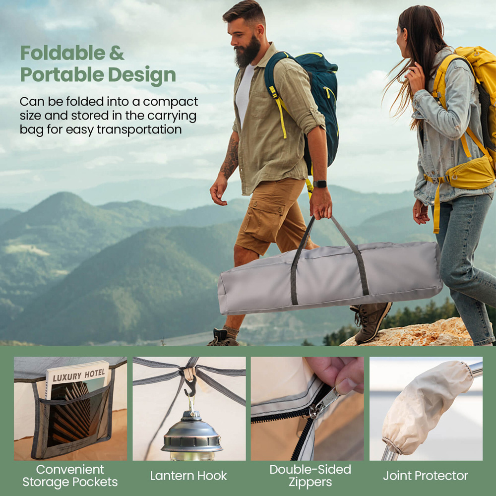 Costway Pop Up Instant Camping Tent Image 7