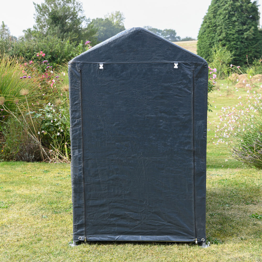 Garden Gear 3 x 5ft Dark Grey Heavy Duty PE Cover Garden Shed Image 3