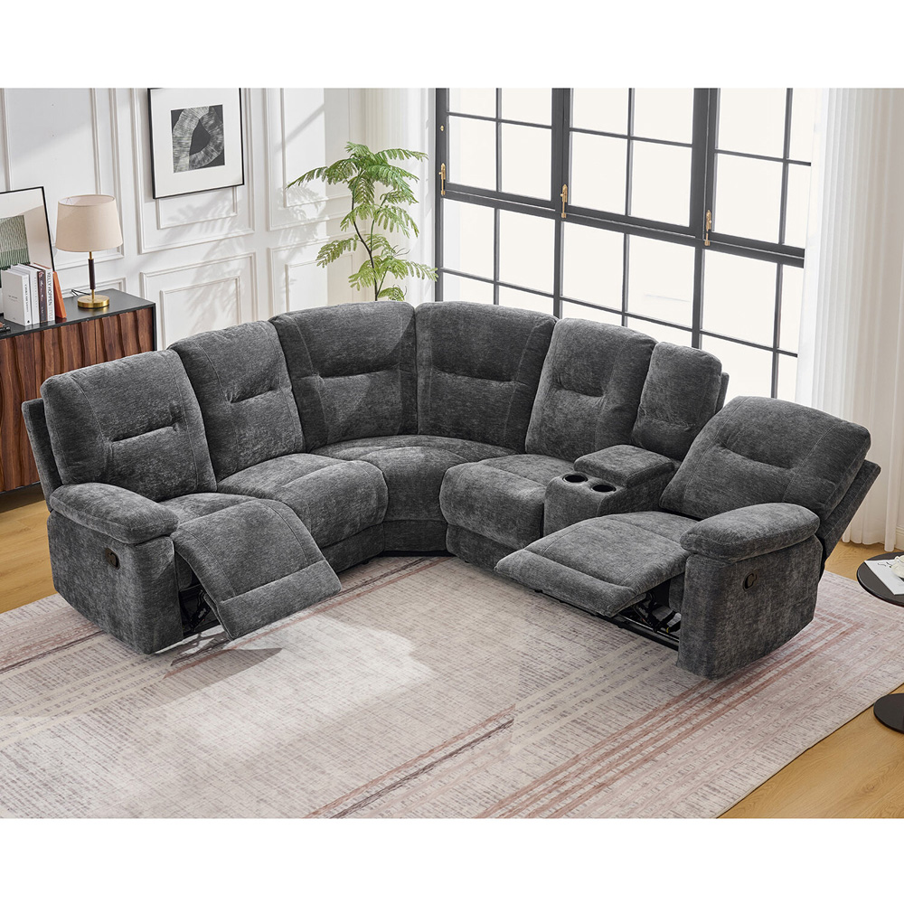 Carrington Corner Sofa Grey Image 8