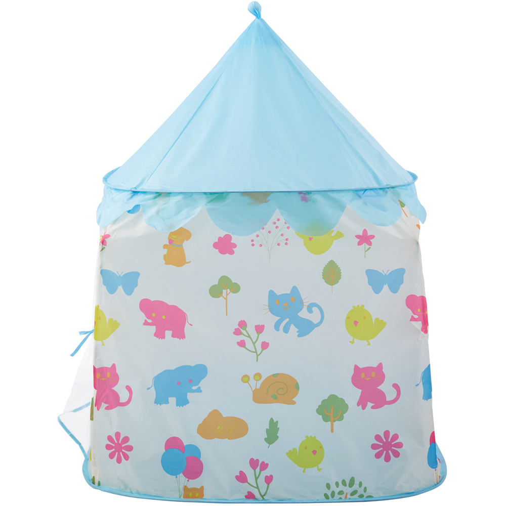 Tommy Toys Kids Blue Animal Themed Foldable Castle Play Tent Image 2