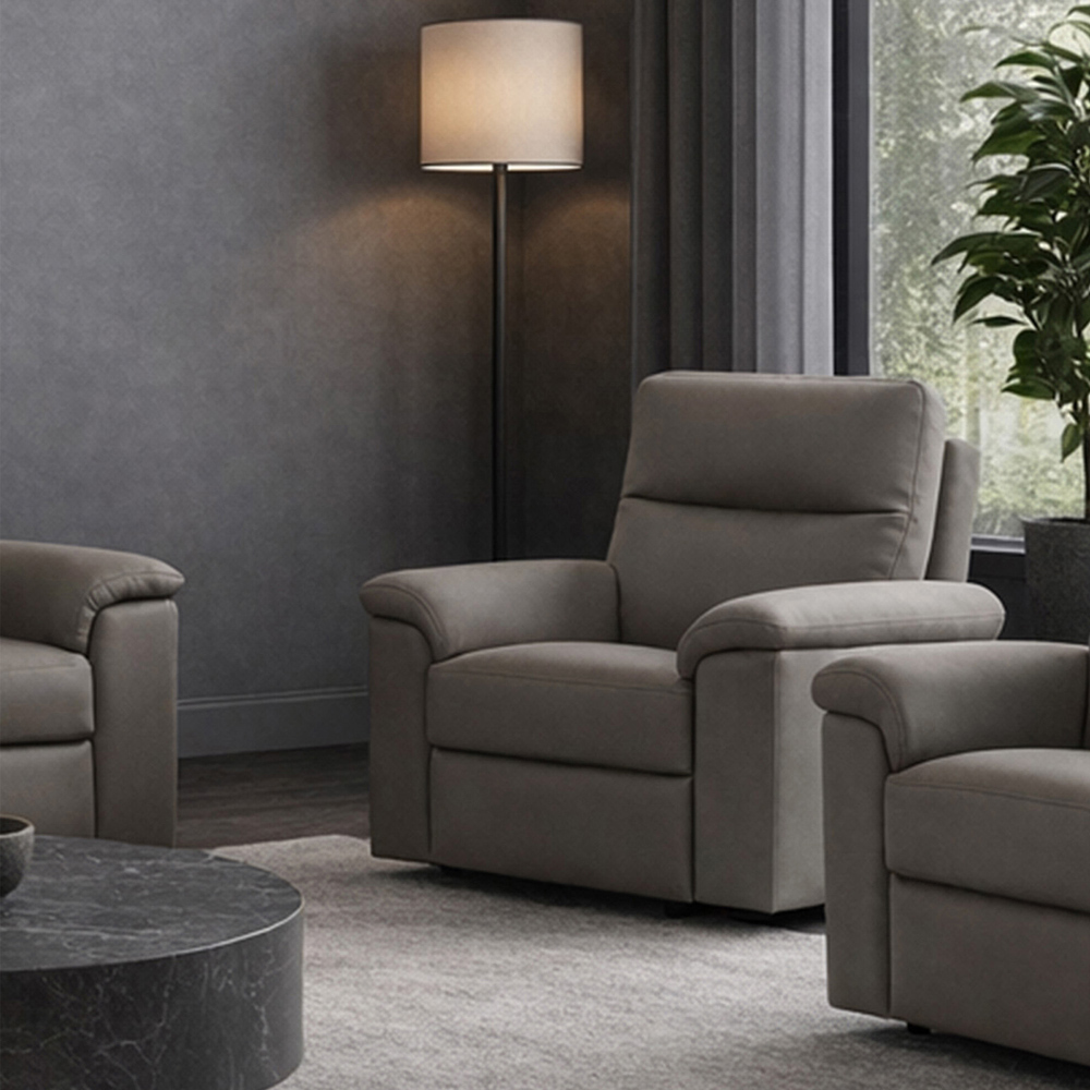 Aspire Marlowe Elephant Leather Power Recliner Armchair with USB Charging Image 6