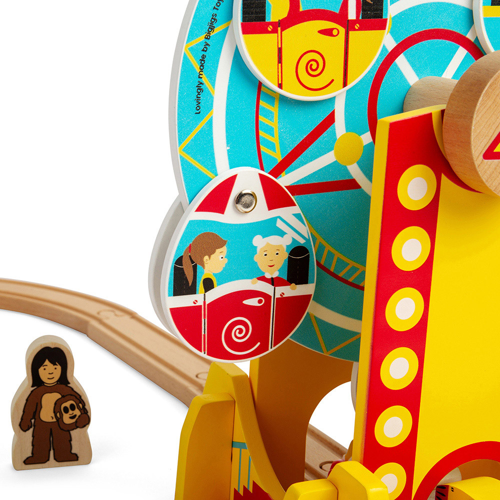 Bigjigs Rail Wooden Ferris Wheel Tunnel Image 4