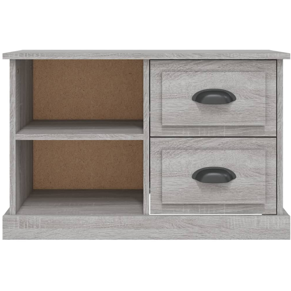 vidaXL 2 Drawer 2 Shelf Grey Sonoma TV Cabinet Image 6