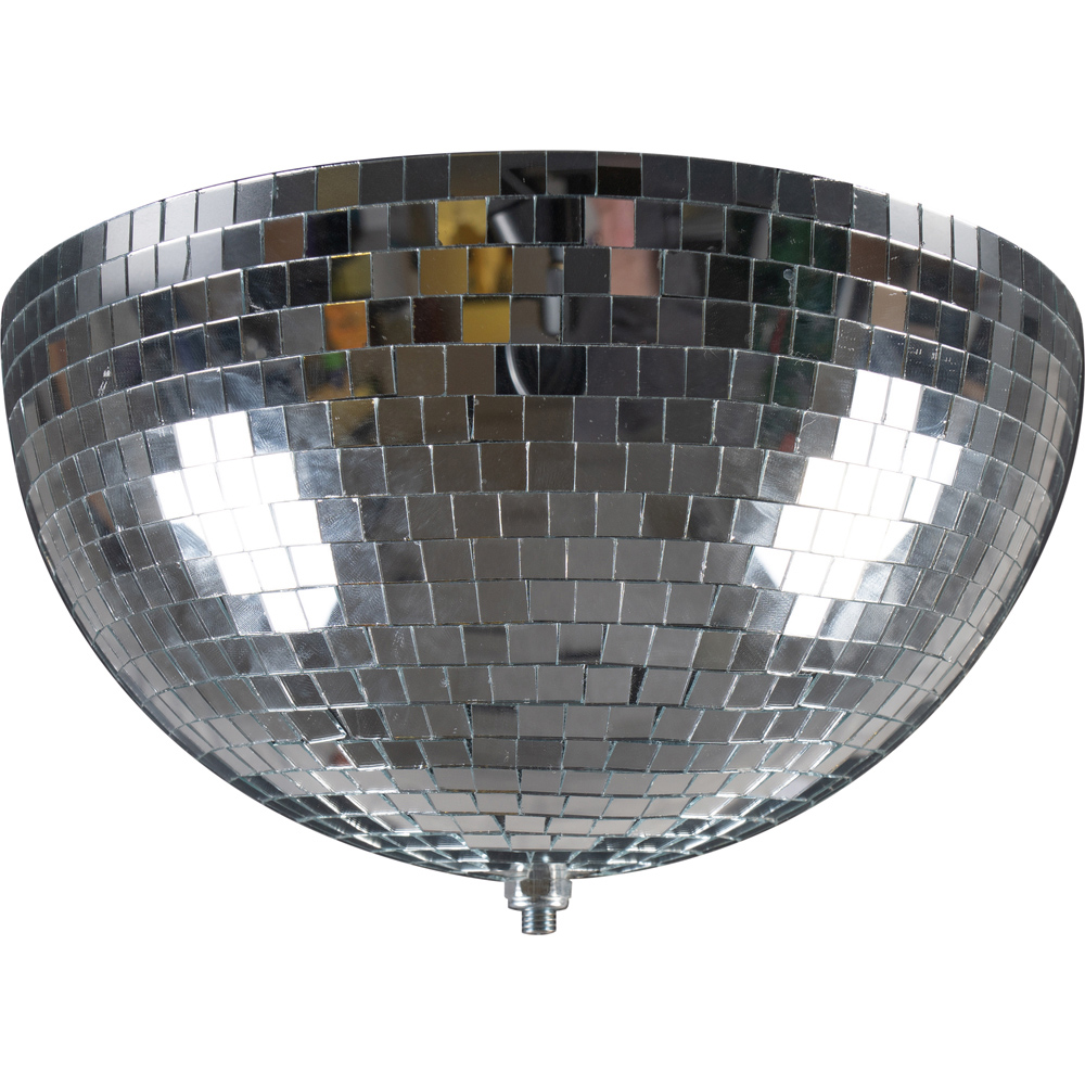 FX Lab Silver Half Mirror Ball with Built in Motor 16 inch Image 1