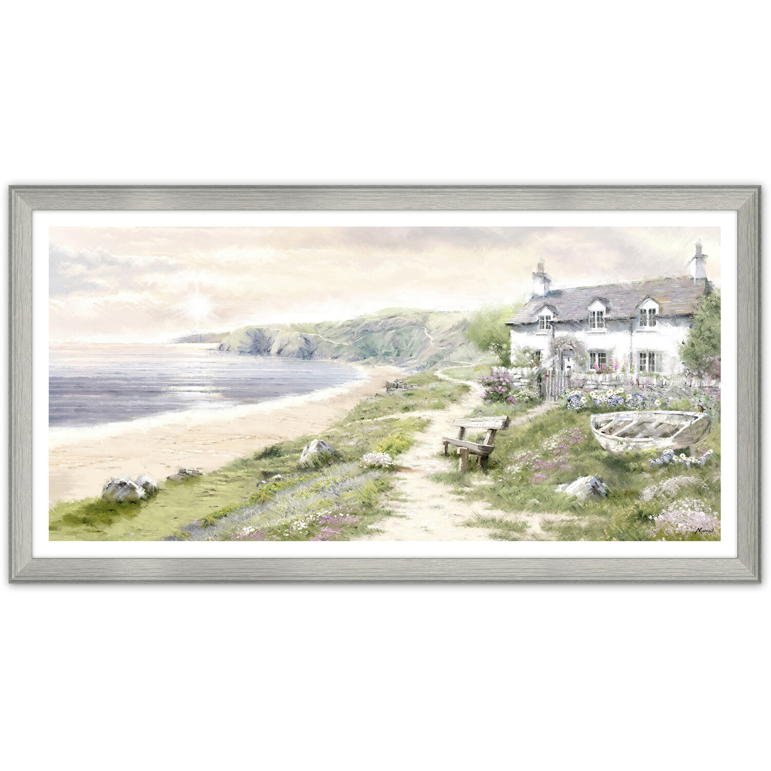 Macneil Coastal Haven Framed Art Neutral Image 1