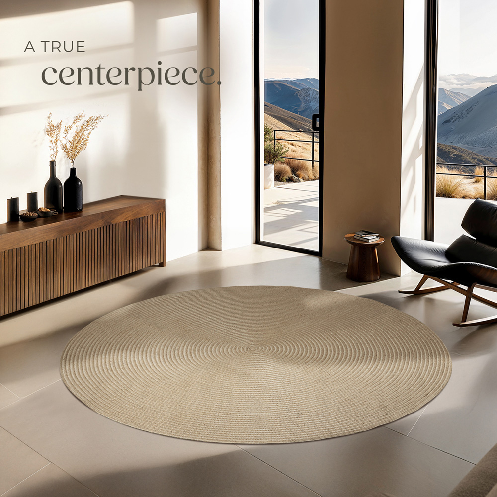 tectake Round Easy Care Rug Image 3
