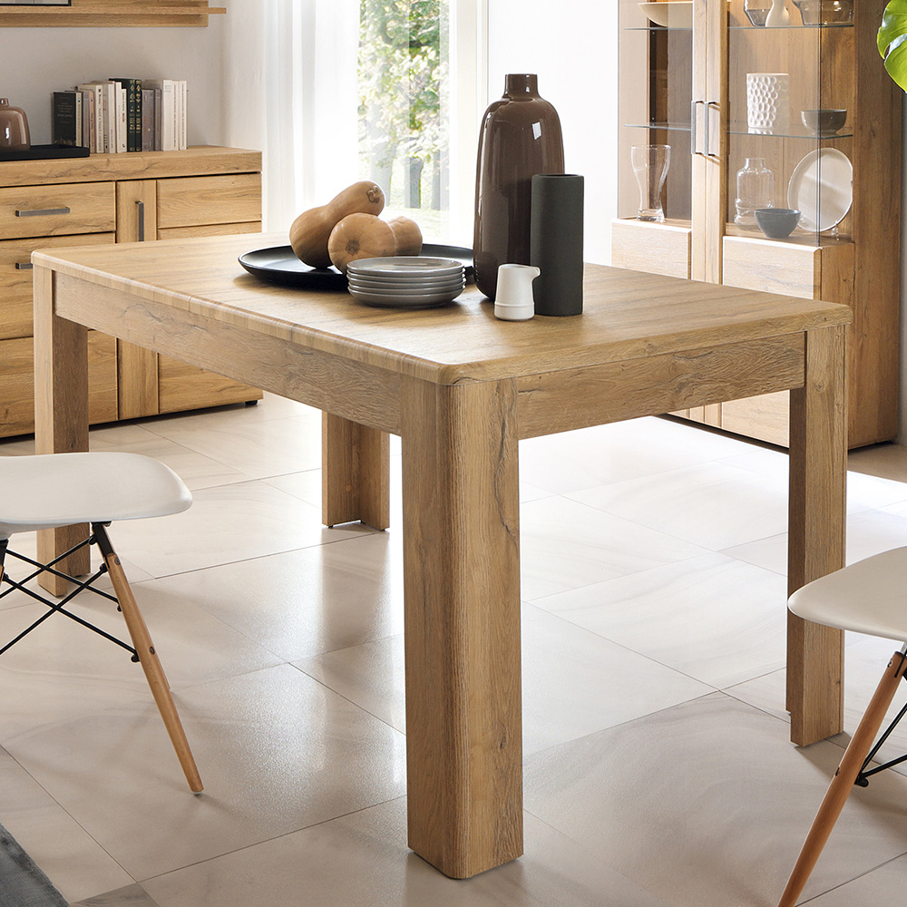 Florence Cortina 6 Seater 160 to 200cm Extending Dining Table Grandson Oak Image 1