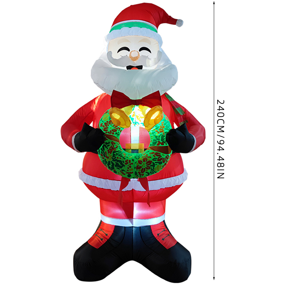 Living and Home Inflatable Santa Model LED Christmas Decoration 7.9ft Image 9