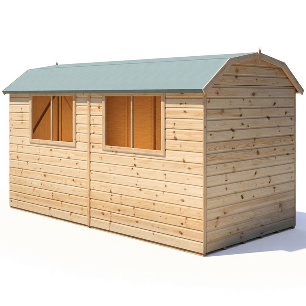 Shire Barn 12 x 6ft Double Door Shiplap Apex Garden Shed Image 4