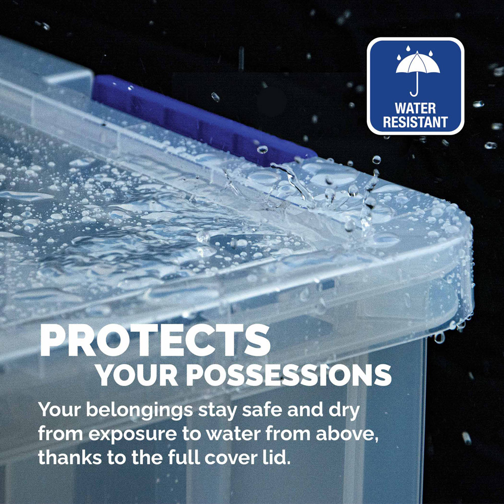Fellowes Prostore 10L Storage Box with Lid 4 Pack Image 3