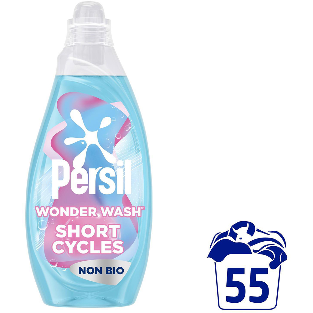 Persil Non Bio Sensitive Wonder Wash Liquid Laundry Detergent 55 Washes 1.485L 4 Pack Image 3