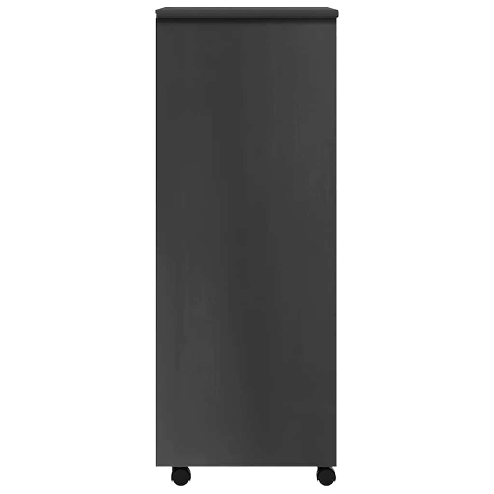 vidaXL Moss 6 Drawer Grey Solid Pine Mobile Chest of Drawers Image 5