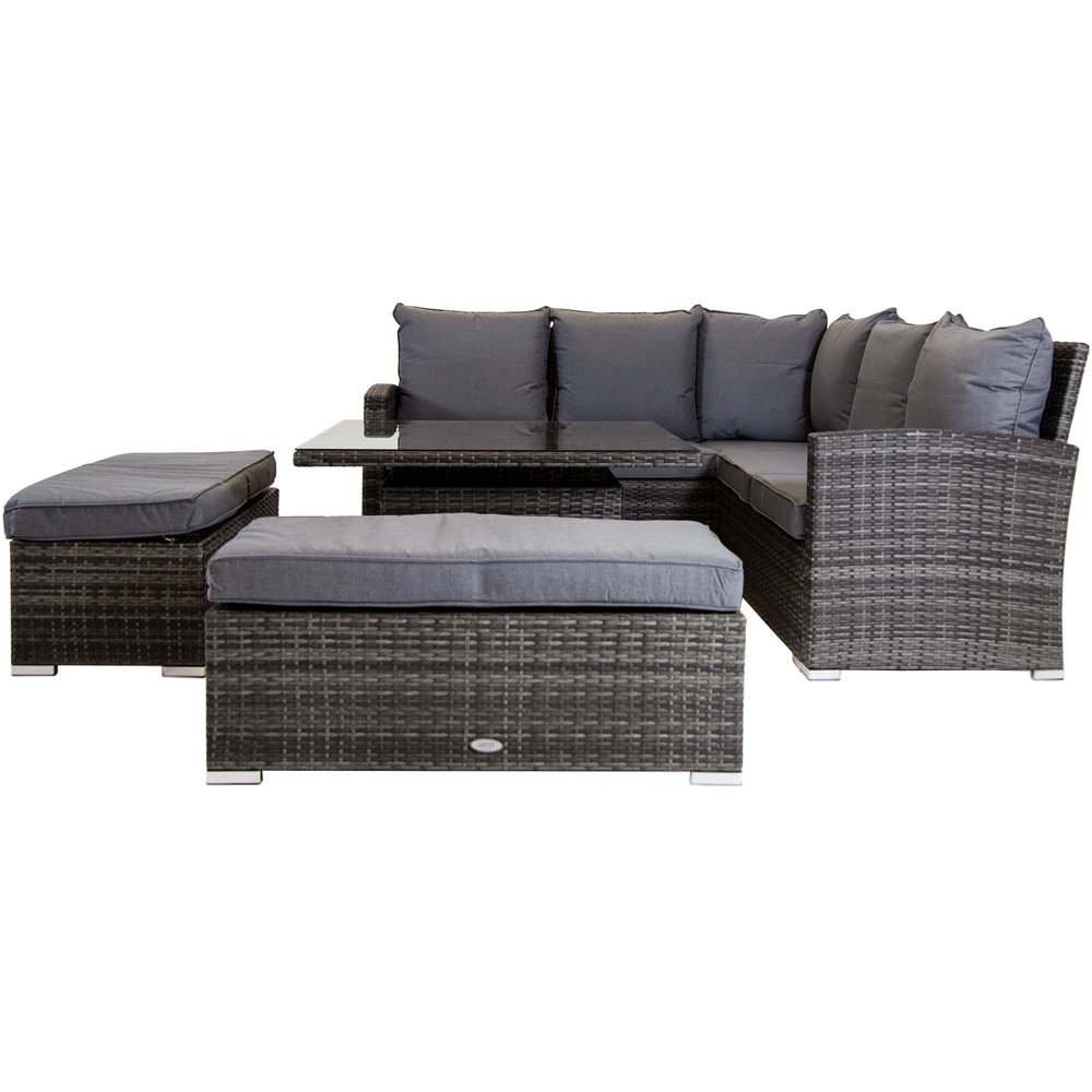 Charles Bentley 6 Seater Corner Lounge Set Image 4