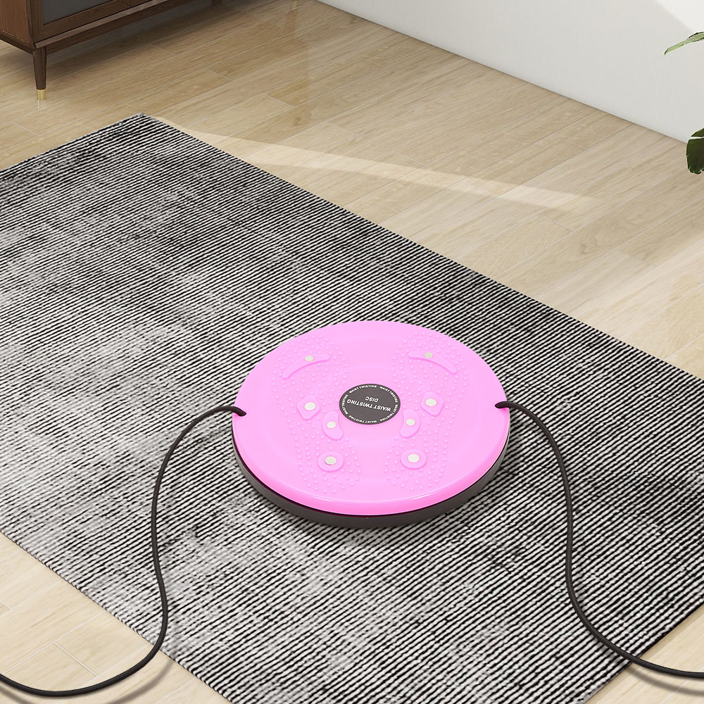 H&O Direct Pink Ab Twister Board with 8 Magnets and Resistance Bands Image 2