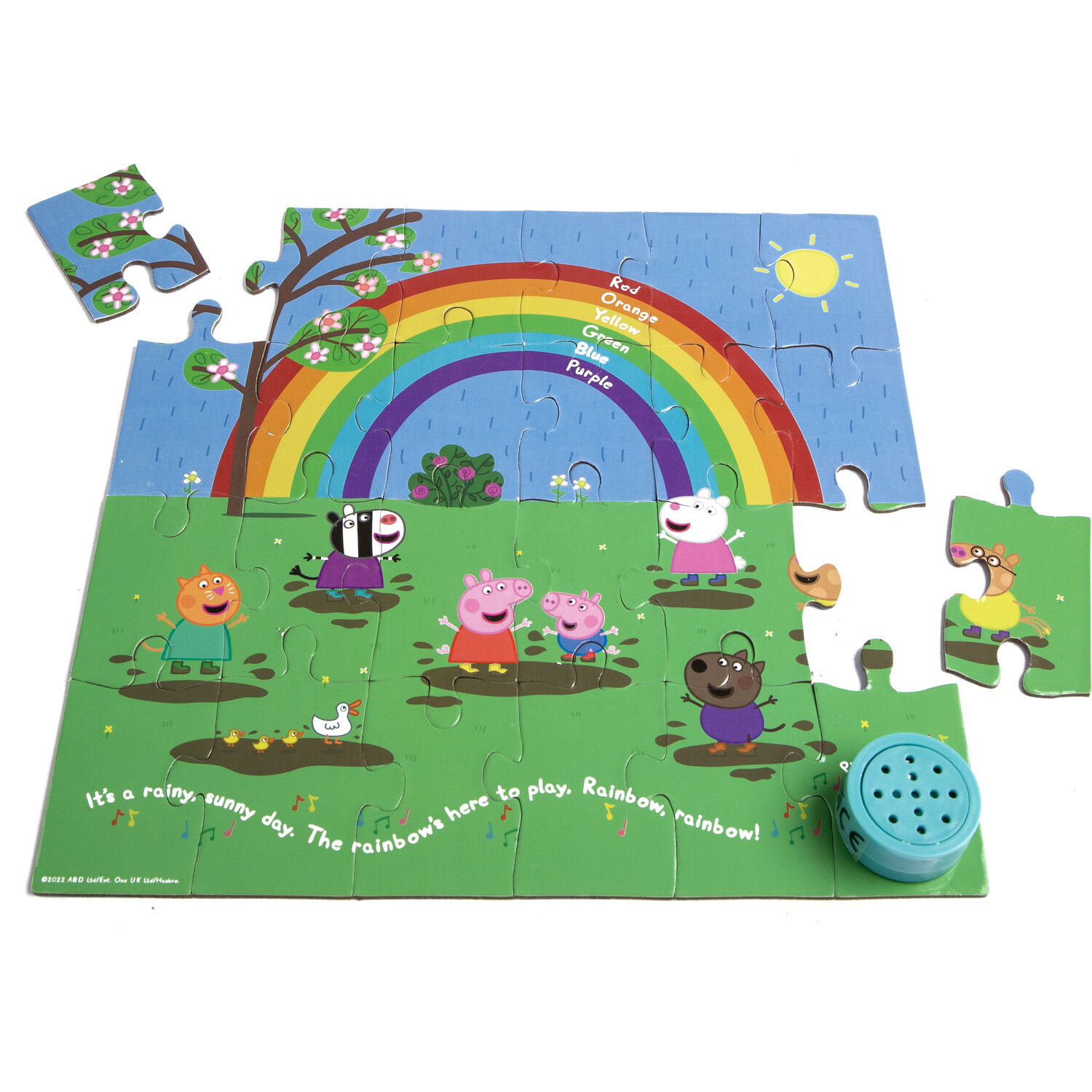 Peppa Pig Rainbow Musical Puzzle - Blue Image 3