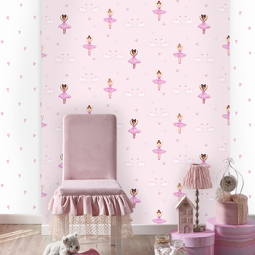Holden Ballerina Pink Wallpaper Image 2
