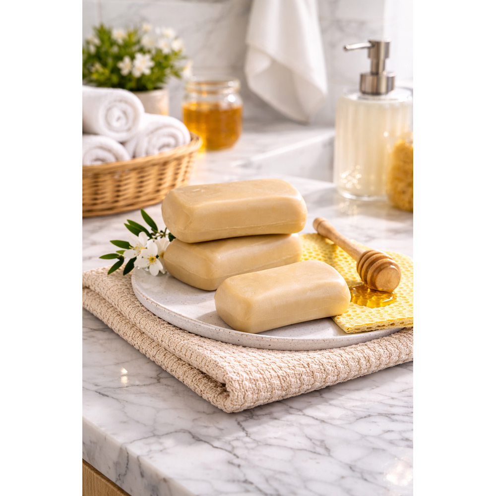 Avilo Goat Milk and Manuka Honey Soap 3 Pack Image 3